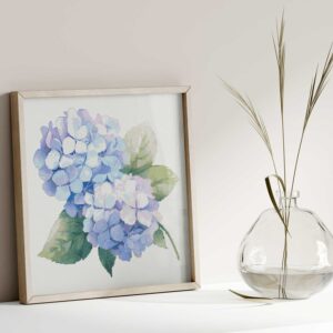 Digitaalsed mustrid - ristpistes tikitud hortensia