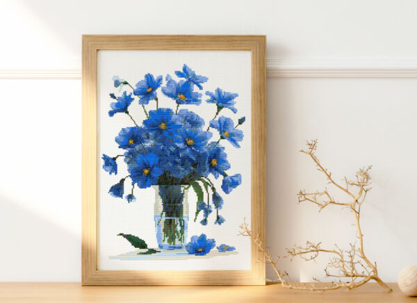 Blue Flowers FP1524 - Image 2