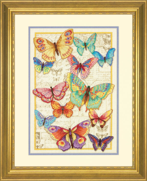 Cross stitch kit Butterfly Beauty 25,4x35,5cm D70-35338