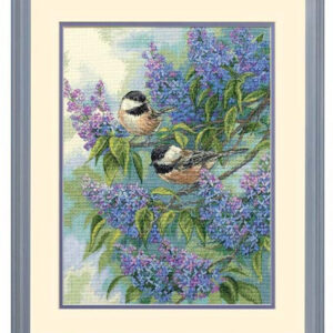 Chickadees and Lilacs D35258