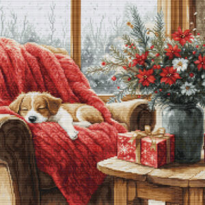 Petit Point Gold "Christmas Moment" 23,5x18cm SG711