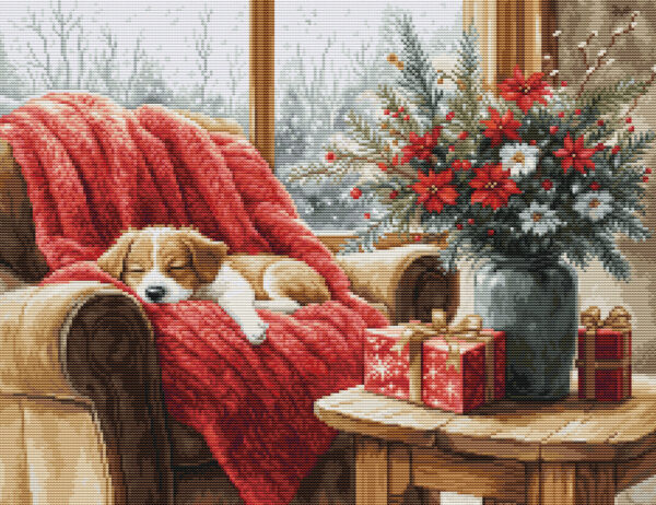 Petit Point Gold "Christmas Moment" 23,5x18cm SG711