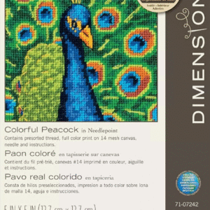 Tapestry needlepoint kit Colorful Peacock D71-07242