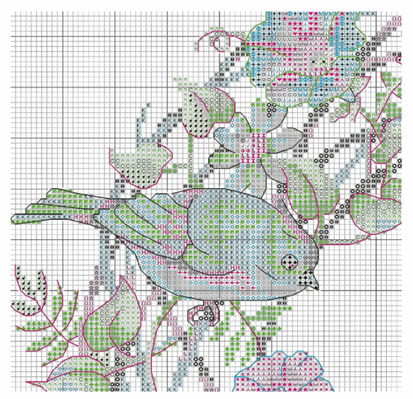 Cross stitch kit "Cottage Wreath" D70-35427