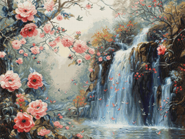 Crystalline Waterfall 42x32cm SB708