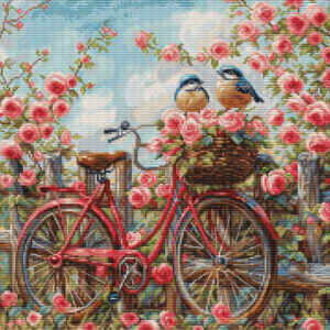Bicycle with Roses 29x29 cm SBU5061