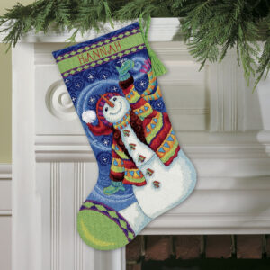Happy Snowman Stocking D71-09143