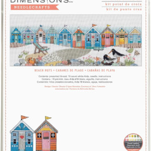 Cross stitch kit Beach Huts D70-35446