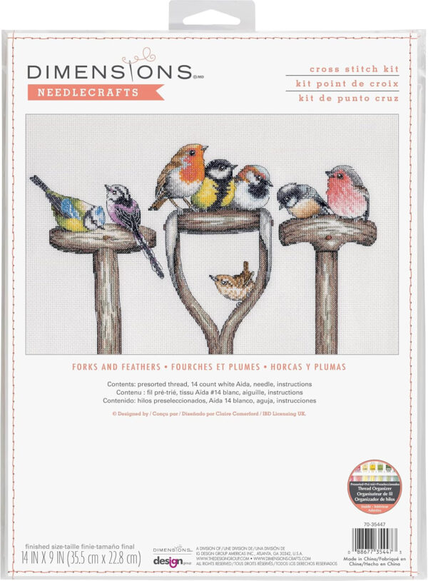 Cross stitch kit Forks and Feathers D70-35447