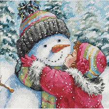A Kiss for Snowman D70-08833