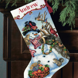 Snowman Gathering Christmas Stocking D70-08866