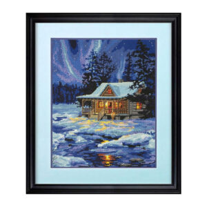 Cross stitch kit "Winter Sky Cabin" D71-20072