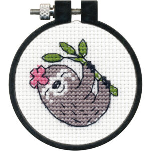 Cross stitch kit with hoop "Sloth" D72-75973