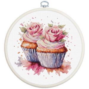 Tikkimiskomplekt rõngaga The Cupcakes" 12x12cm SBC215