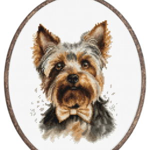 Tikkimiskomplekt rõngaga "The Yorkshire Terrier" 12x17cm SBC228