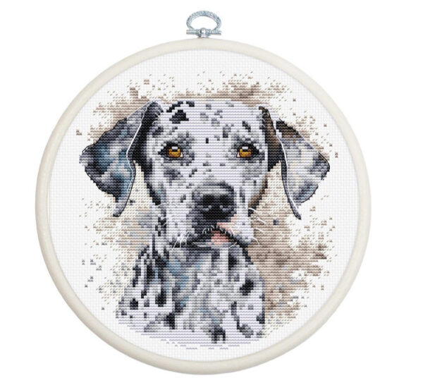 Tikkimiskomplekt rõngaga "The Dalmatian" 15x16cm SBC208