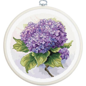 Tikkimiskomplekt rõngaga Hydrangea 17x17cm SBC225