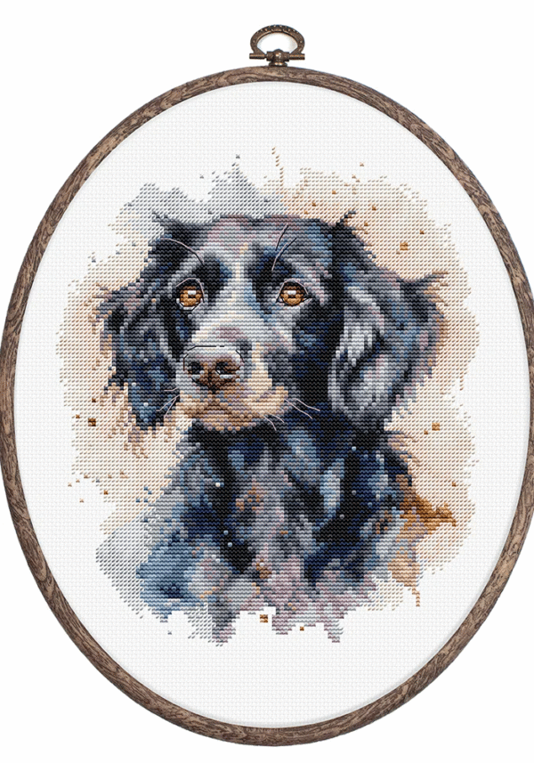 Tikkimiskomplekt rõngaga The Border Collie 17x20cm SBC213
