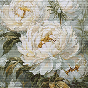 Petit Point Komplekt - The Light of Spring Peonies 18x25cm SG715