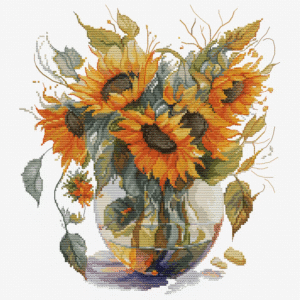 Vase with Sunflower 24x27cm SB7025