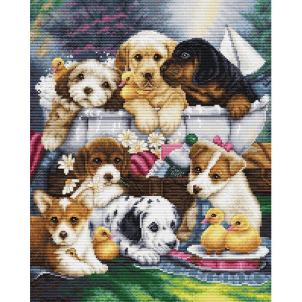 Bath Time Pups 25x32cm SBU5025