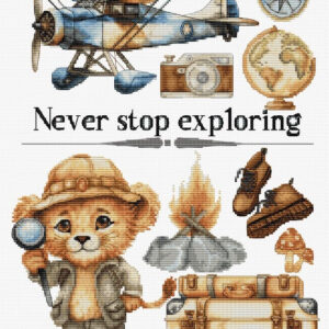 Never Stop Exploring 25x35cm SB1408
