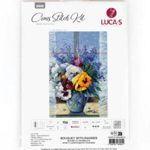 Bouquet with Pansies 25x36cm SB7030