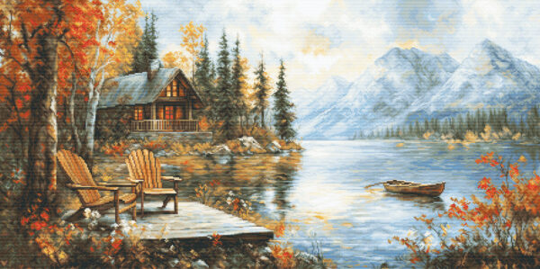 Petit Point Kit Echoes of a Golden Season 44x22cm SG716