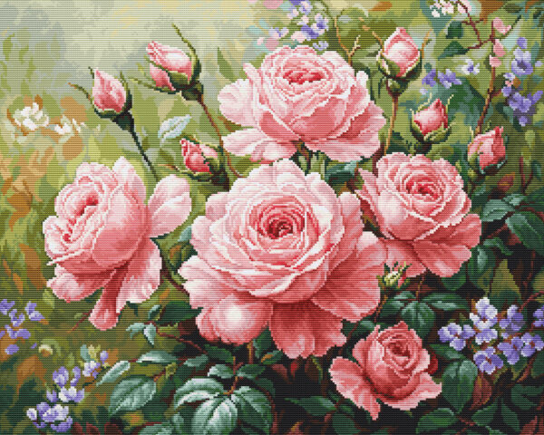 Cross Stitch Kit "The Roses Garden" 44x35cm SB717