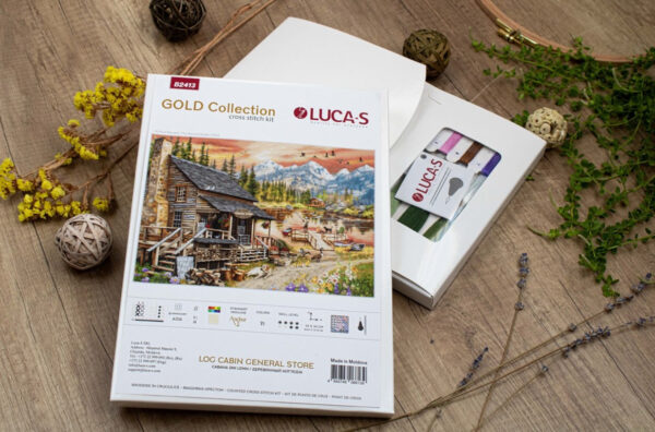 Log Cabin General Store 47x34cm SB2413