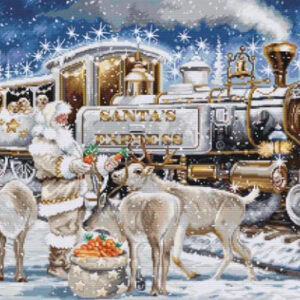 Santa’s Express White" 54x35cm SBU5038