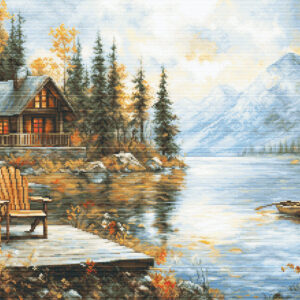 Cross Stitch Kit Echoes of a Golden Season 70x35cm SB716