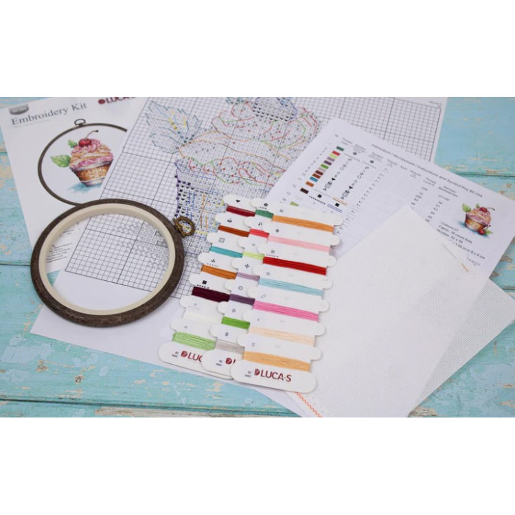 Tikkimiskomplekt rõngaga "Cherry Ice Cream" 8x9cm SBC104 - Image 4