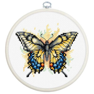 Tikkimiskomplekt rõngaga "Swallowtail Butterfly" 9x8cm SBC101