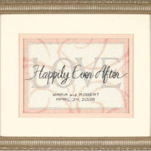 Cross-stitch kit "Happily Ever After. Wedding Record" 18 x 13 cm D65045