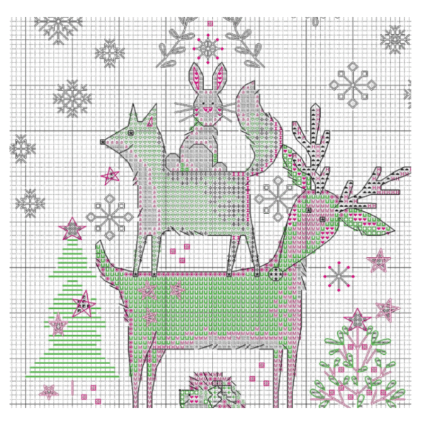 Christmas Stocking "Woodland stask" D70-09601 - Image 4