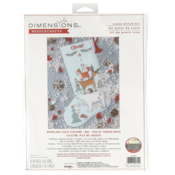 Christmas Stocking "Woodland stask" D70-09601 - Image 2