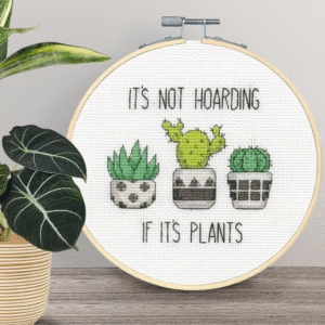 Cross Stitch Kit for Beginners "Hoarding Plants" D72-76919