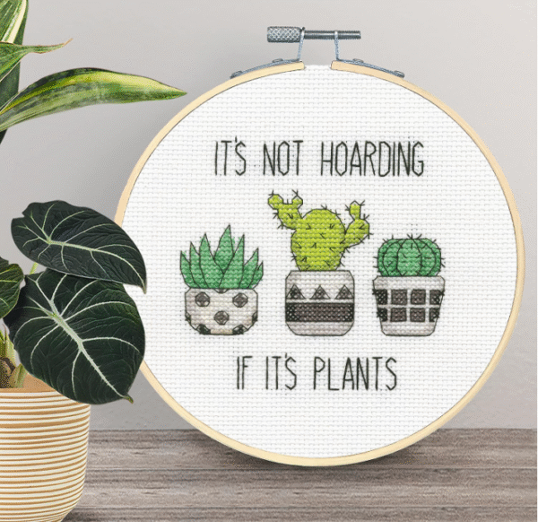 Cross Stitch Kit for Beginners "Hoarding Plants" D72-76919