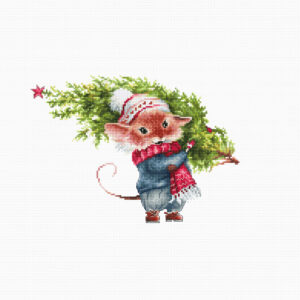 Mouse with Fir Tree SB1169