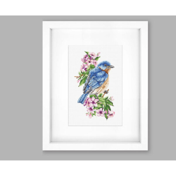 Blue bird on the branch SB1198 - Image 4