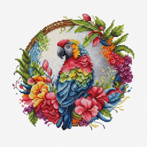 Tikkimiskomplekt rõngaga "The Tropical Parrot" SBC201