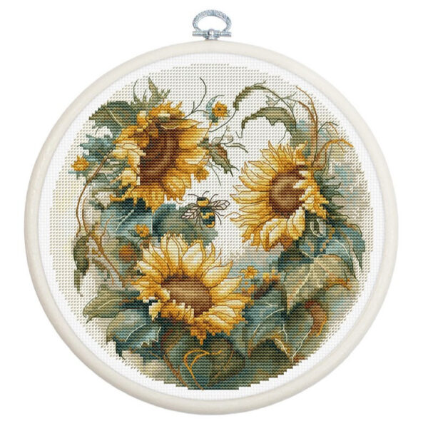 Tikkimiskomplekt rõngaga "Sunflower" SBC202