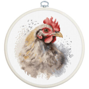 Tikkimiskomplekt rõngaga "The Chicken" 15x16cm SBC216