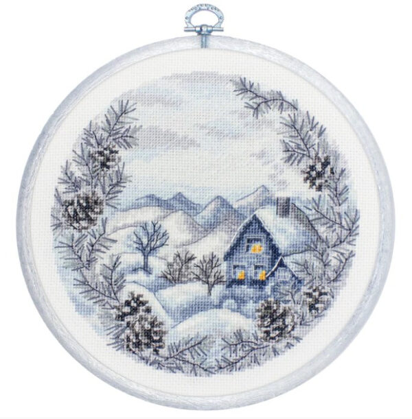Tikkimiskomplekt rõngaga "The Winter" 17x17 cm SBC218