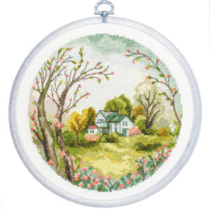 Tikkimiskomplekt rõngaga "The Spring" 17x17 cm SBC219