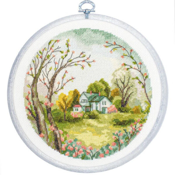 Tikkimiskomplekt rõngaga "The Spring" 17x17 cm SBC219