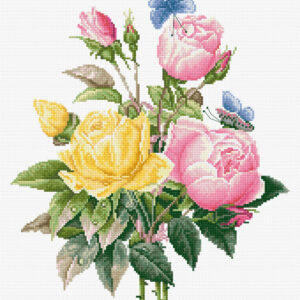 Yellow Roses And Bengal Roses SBU4003