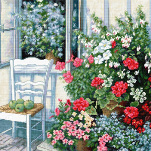 Terrace with Flowers SBU4017