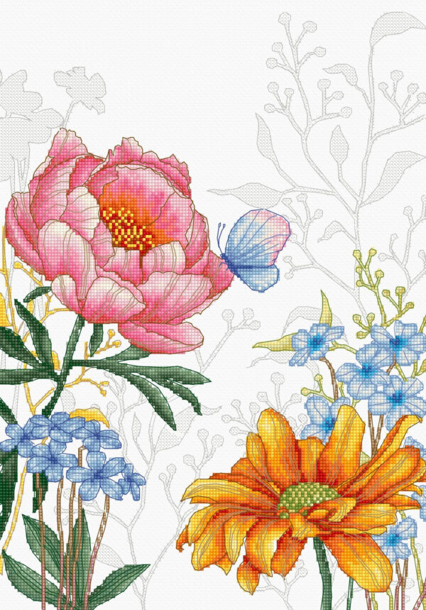Flowers and Butterfly SBU4019
